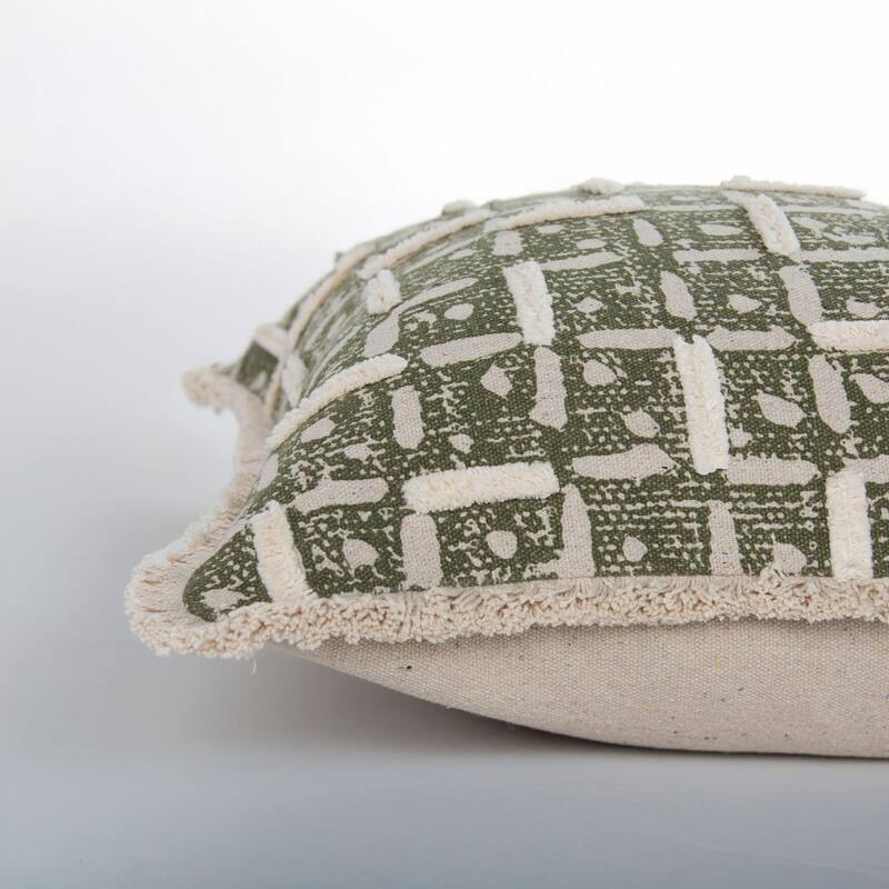 Rizzy Home Abstract Embroidered Throw Pillow