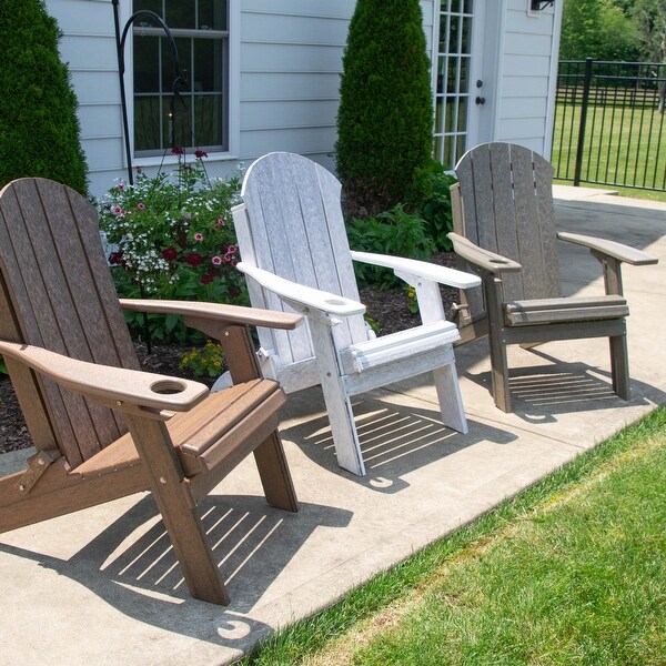 Sea Side Collection Poly Lumber Folding Adirondack Chair - Bed
