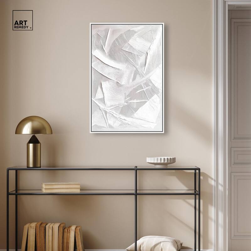 Thick White Texture II Canvas by Art Remedy