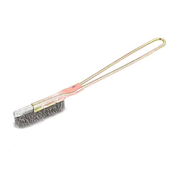 21cm Long Handheld Metal Handle Steel Wire Cleaning Brush Tool