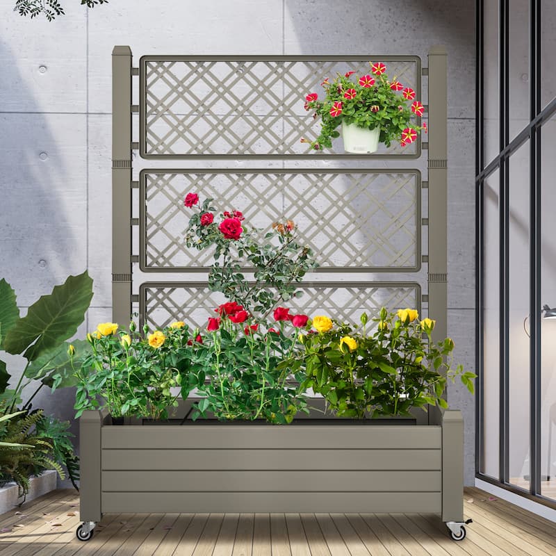 Moasis Outdoor Vertical Garden Bed - Brown