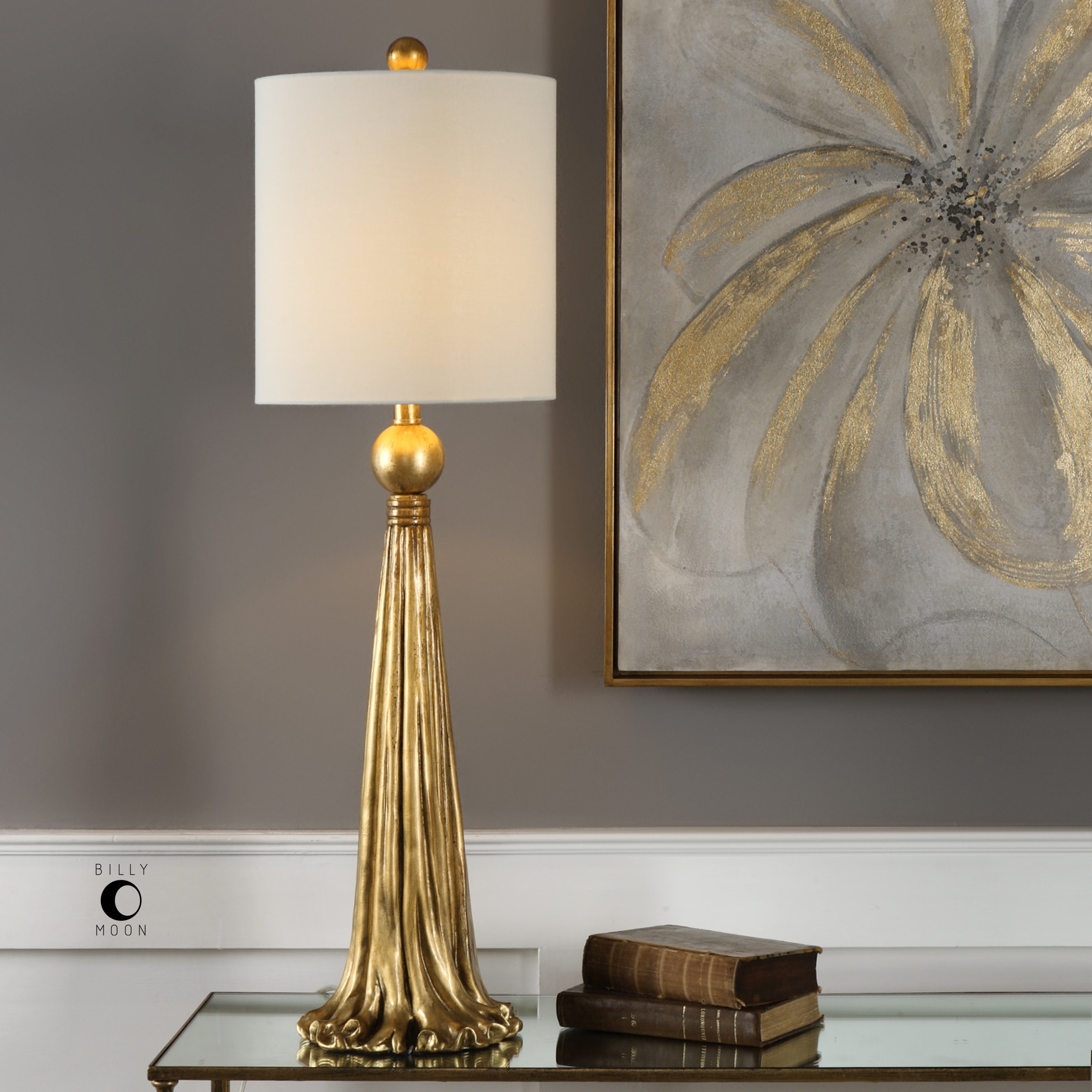 Uttermost Paravani Antiqued Metallic Gold Table Lamp