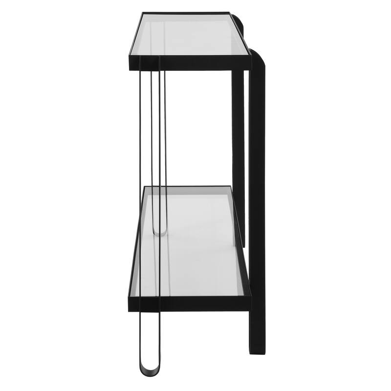 Uttermost Shadow Black Iron Console Table - 32.25'' H X 55.25'' W X 15.5'' D