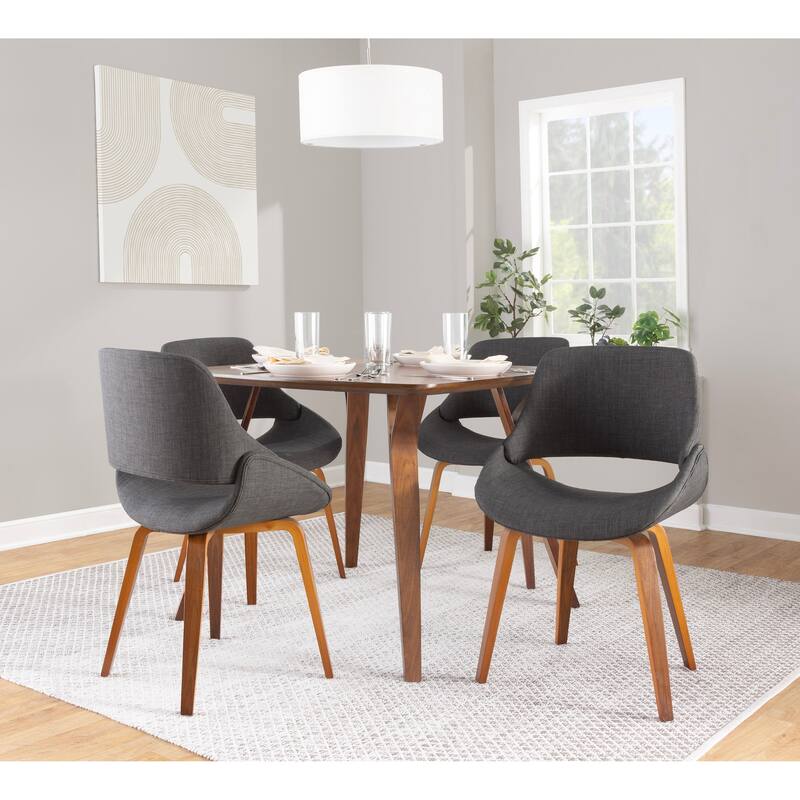 Carson Carrington Svellingen Mid-Century Modern Cross Frame Bent Wood Chair (Set of 2)