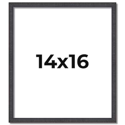 14x16 Frame Brown Solid Wood Picture Frame - Complete Modern Photo