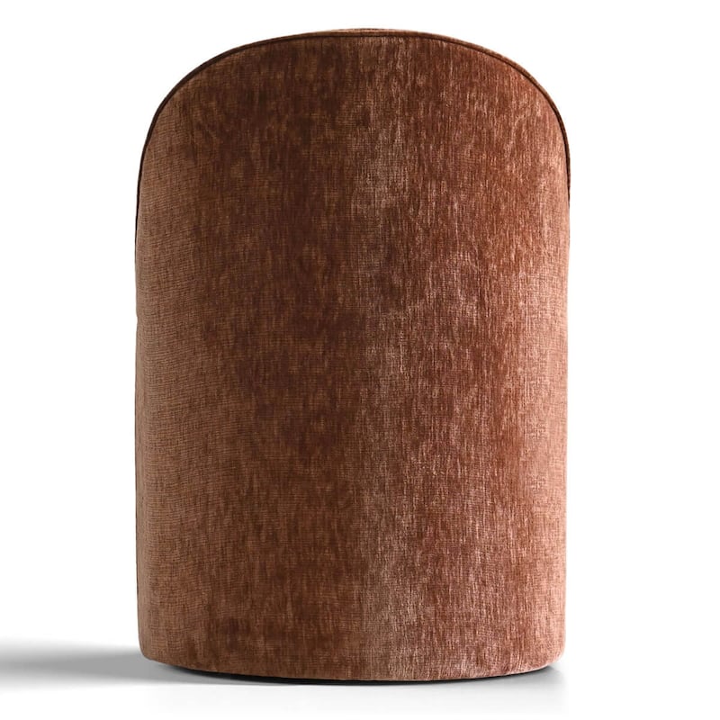Upholstered Chenille Office Chair with Wheels