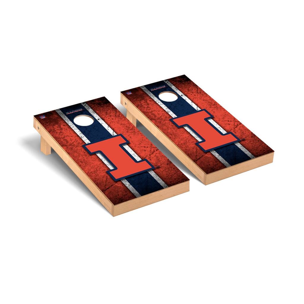 Illinois Fighting Illini Vintage Cornhole Board Set