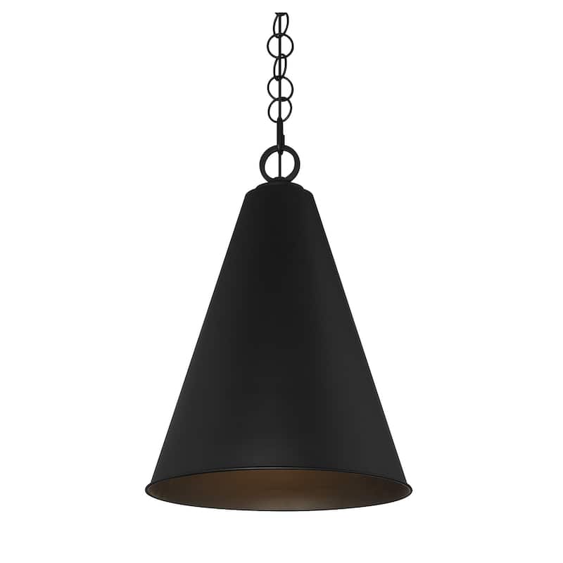 Meridian M70112 18" Wide Pendant - Matte Black