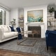 preview thumbnail 6 of 14, Gold Metal Living Room Coffee Table with Clear Glass Top and Acrylic Legs