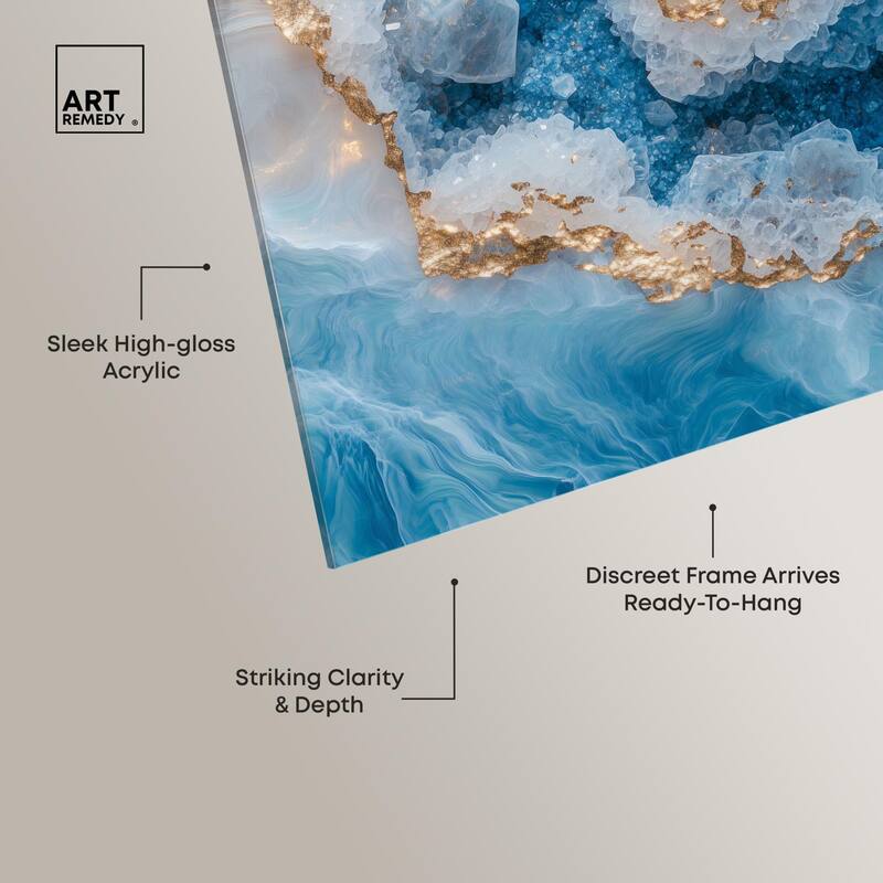 Molten Topaz I Acrylic by Art Remedy, Ready to Hang