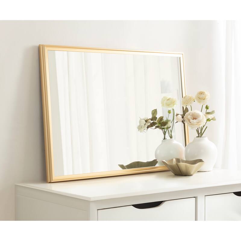 Kate and Laurel Colette Rectangle Bathroom Wall Mirror