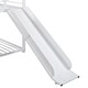 preview thumbnail 14 of 23, Modern Twin Over Twin Metal Floor Bunk Bed with Ladder and Slide, House Shaped Metal Bedframe with Roof for Kids, Space-Saving