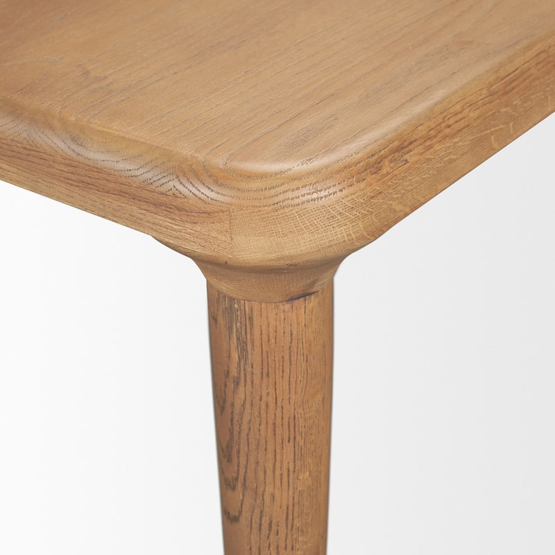 Suvan 84" Medium Brown Rectangular Solid Wood Table