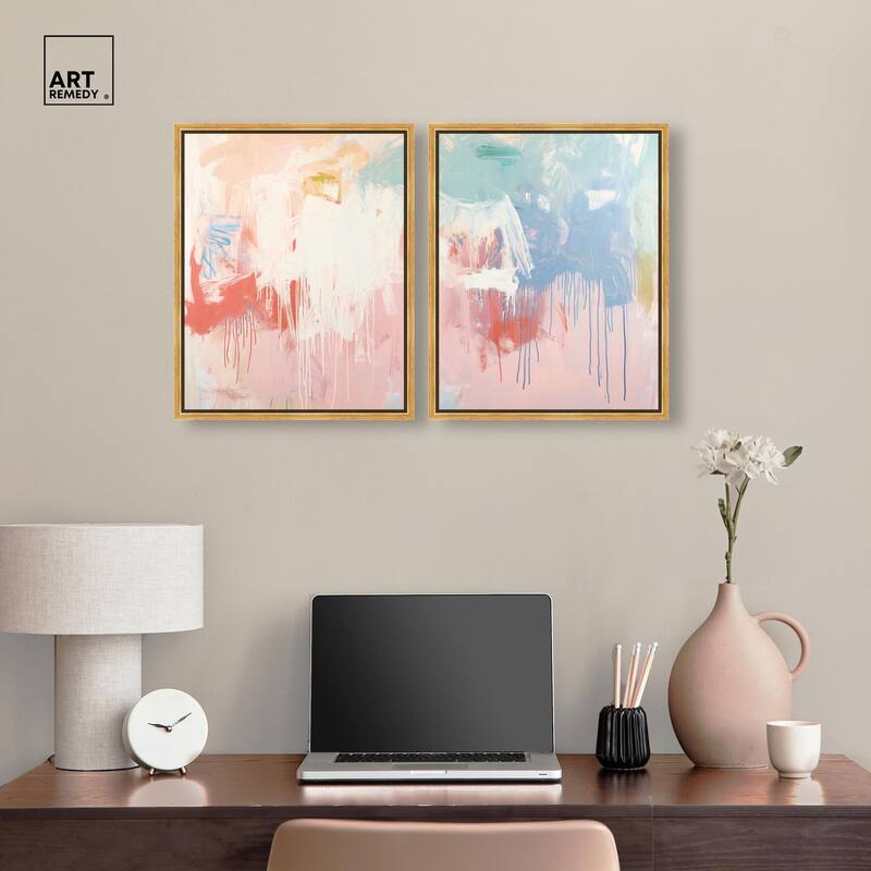 Breath of Colors Canvas Set of 2 by Art Remedy