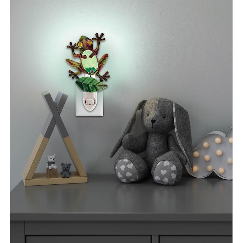CoTa Global Ocean Life Metal Glass Night Lights with Switch - 4 Pieces