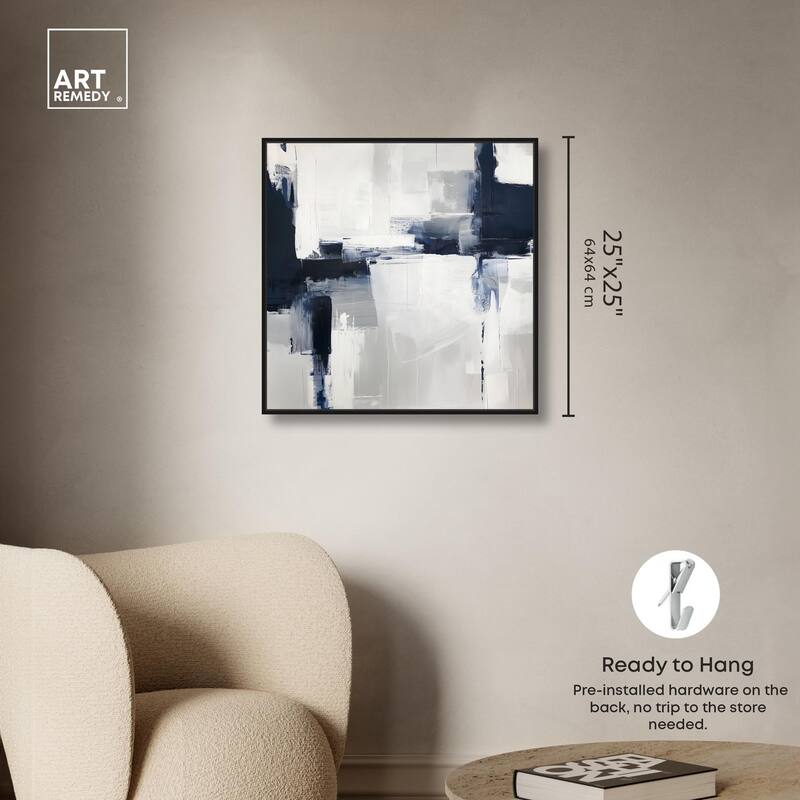 Porcelain Blue on White II Canvas by Art Remedy