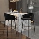 preview thumbnail 2 of 19, Set of 2 Contemporary Velvet & Metal 26" Counter Stool