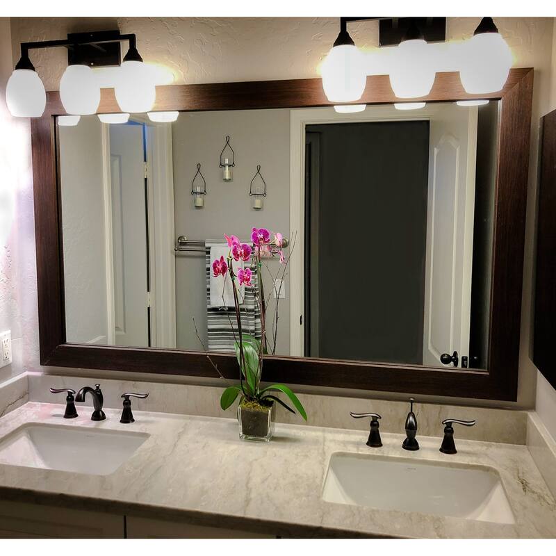 Pendleton Espresso Framed Vanity Mirror