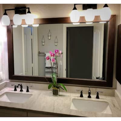 Pendleton Espresso Framed Vanity Mirror