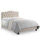 preview thumbnail 5 of 15, B1 Full Size Bed Frame - Beige Finish, Classic Home Decor Fit