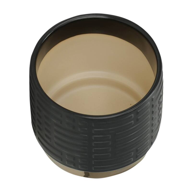 Sagebrook Home Modern Neutral Ceramic Planter Set of 2 - 8"x8"x7"