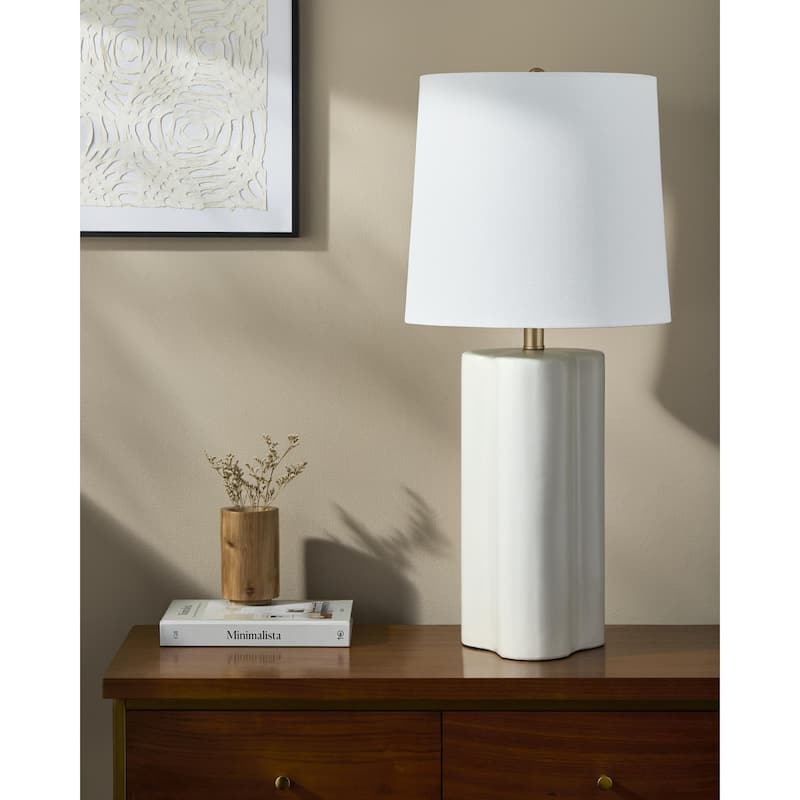 Livabliss Ocana Modern & Contemporary Accent Table Lamp - white