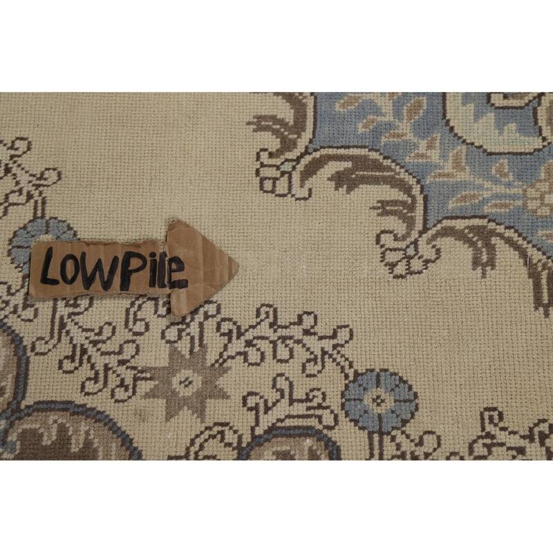 Medallion Tabriz Persian Square Area Rug Hand-Knotted Wool Carpet - 9'2"x 9'6"