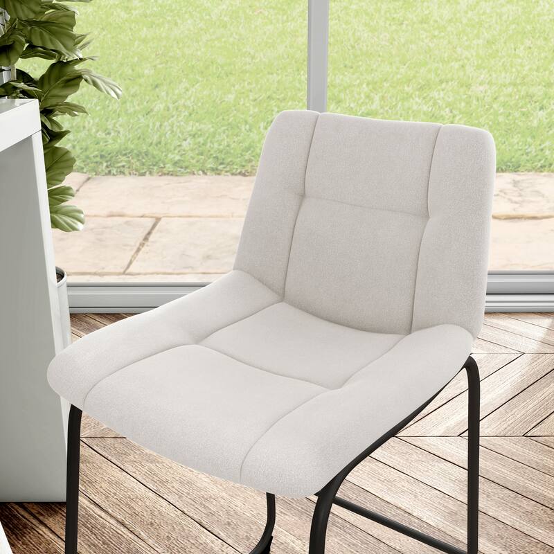 Furniture of America Eamon Modern Chenille Padded Dining Chairs (Set of 2)
