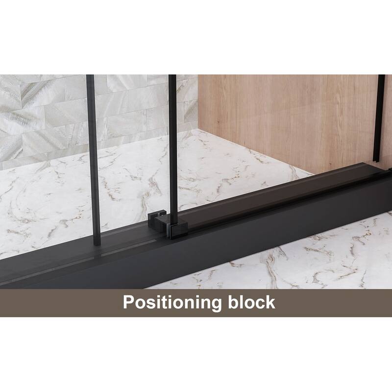 GDFStudio - Everett Frameless Single-Sliding Shower Door