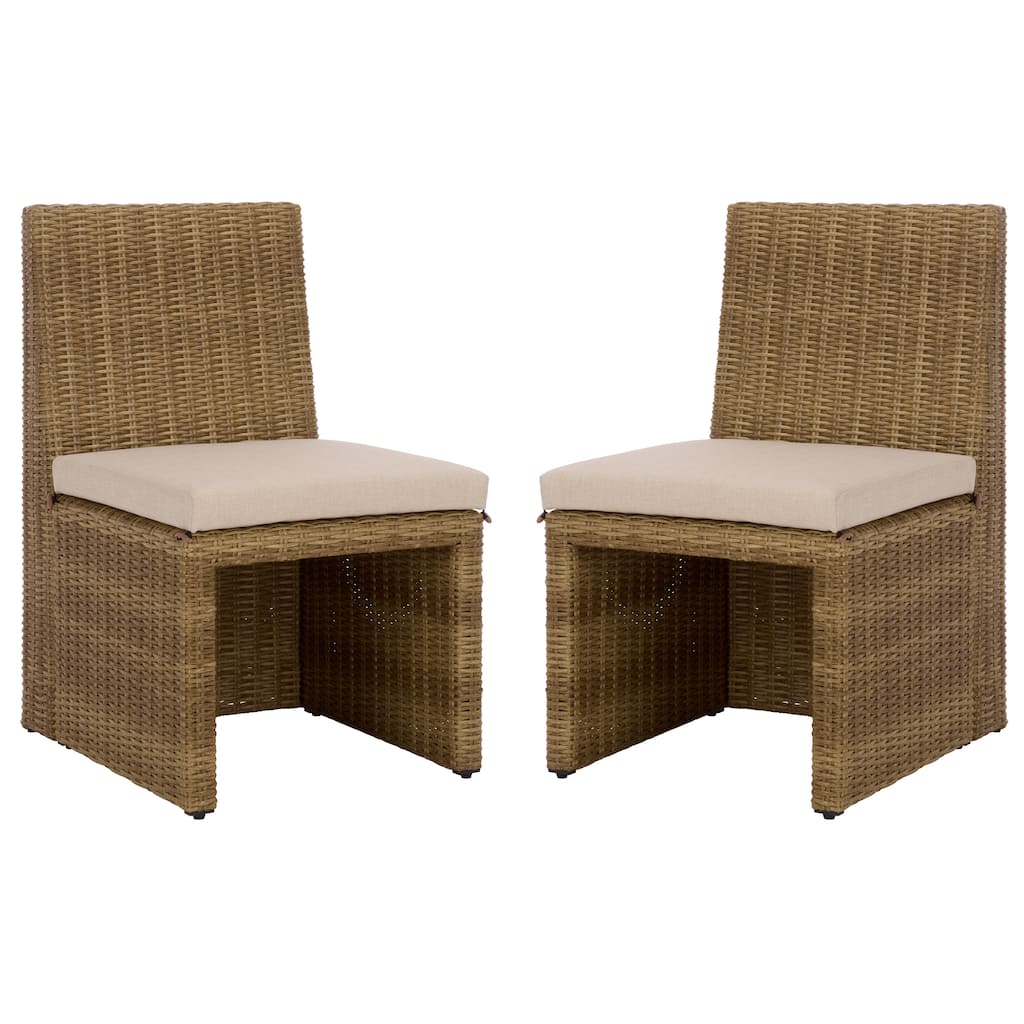 SAFAVIEH Outdoor Living Emma Dining Chair (Set of 2) - 20"W x 24"D x 34"H
