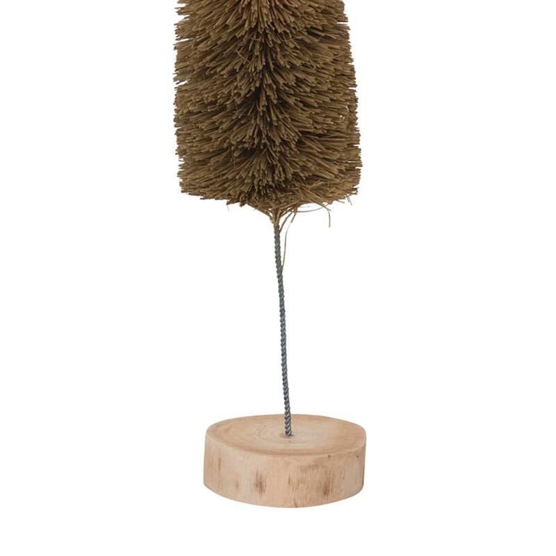 Sisal Bottle Brush Tree with Wood Base