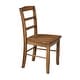preview thumbnail 104 of 128, International Concepts Solid Wood Madrid Ladderback Chairs, Set of 2 - N/A