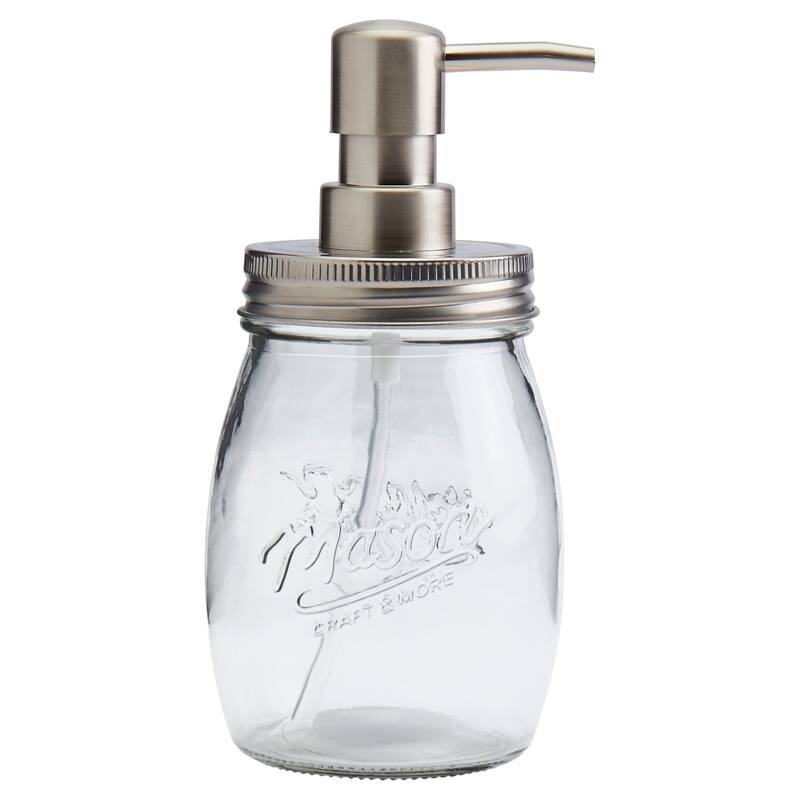 Mason Craft & More 16oz Mason Belly Shape Soap/Lotion Pump - Set of 2