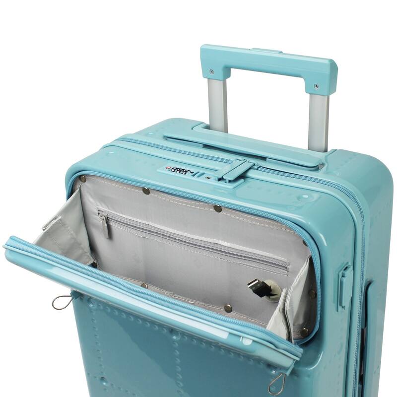 Smart Lightweight Carry-On Luggage with USB-A & USB-C Ports