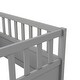 preview thumbnail 17 of 29, Twin Size Wood Floor Bed with Barrier Door