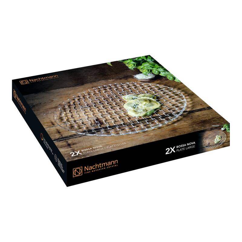 Nachtmann Set of 2 Bossa Nova Charger Plates - 12.6 in