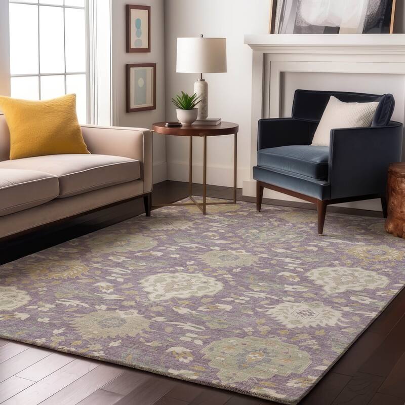 Premium Washable Super Soft Traditional Majestic Mayfield Rug - Lavender - 2'6" x 3'10"