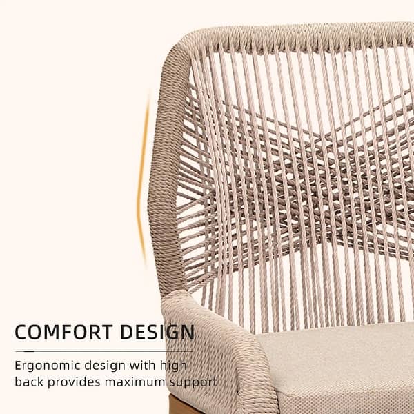 PURPLE LEAF Patio Dining Chair Set 2 Pieces Metal Wicker Rattan Chairs For Outside Porch Garden Modern Outdoor Furniture Seating Ppl06 Ds02 Sks