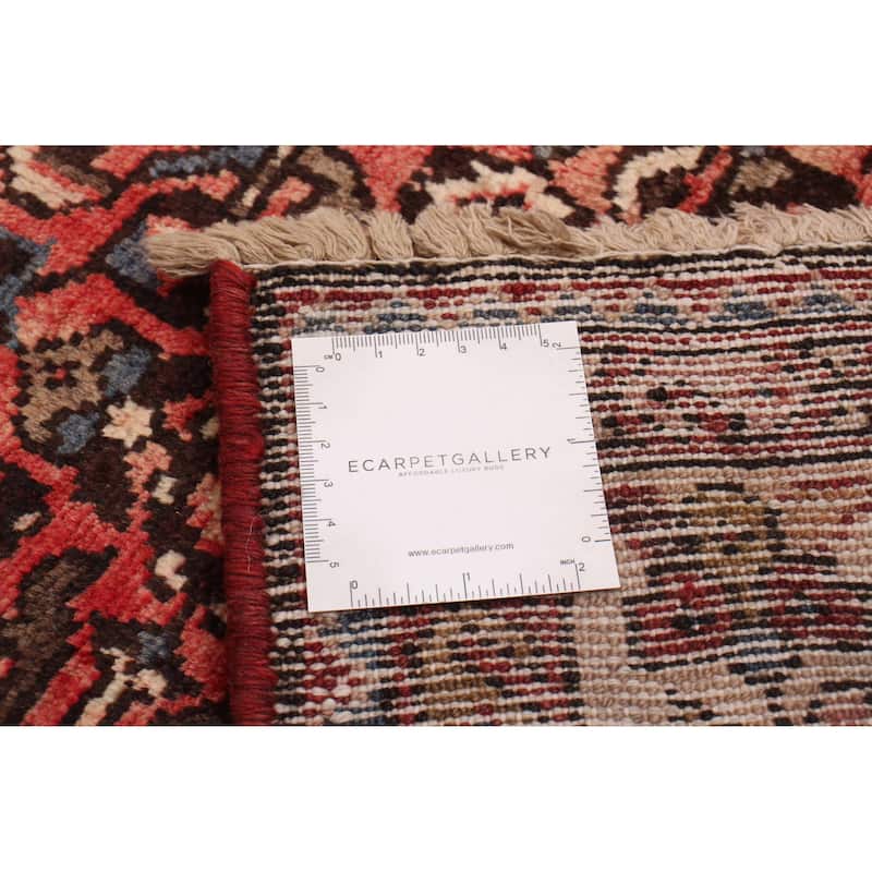 ECARPETGALLERY Hand-knotted Andelz Red Wool Rug - 3'11 x 10'3
