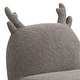 preview thumbnail 3 of 4, 21.5"W Brown Chenille Deer-Shaped Kids Chair, for Child's Playroom, Bedroom, Living room