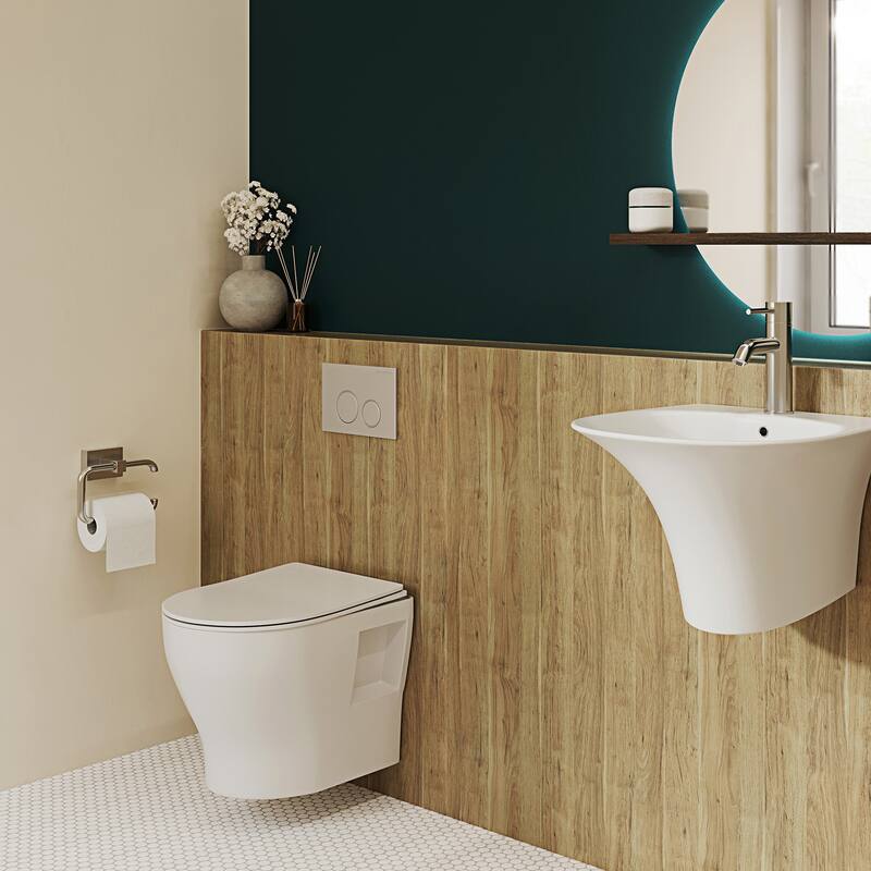 Dieppe Ii Wall-Hung Elongated Toilet Bowl - 19.75" x 14.2" 14"