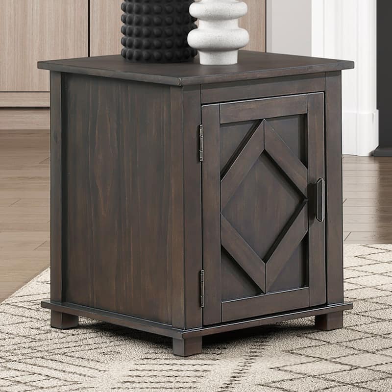 Varlet Rectangular Wood Chairside Table