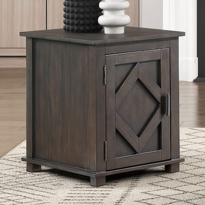 Varlet Rectangular Wood Chairside Table