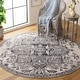 preview thumbnail 2 of 12, SAFAVIEH Odyssey Ietske Shabby Chic Oriental Rug 6'7" Round - Grey/Dark Grey - Round