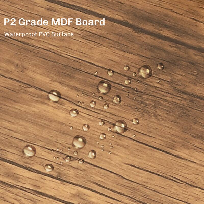 HOMCOM 3 PCs Modern Counter Height Dining Table Set with 2 Matching Stools Foorest Steel Legs