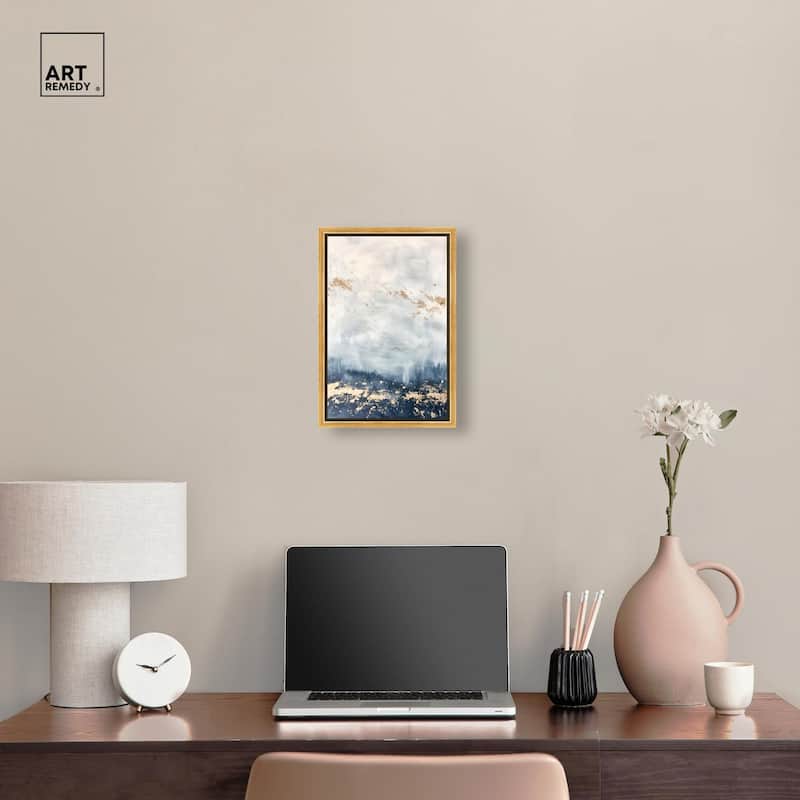 Ocean's Gold Hues II Canvas by Art Remedy
