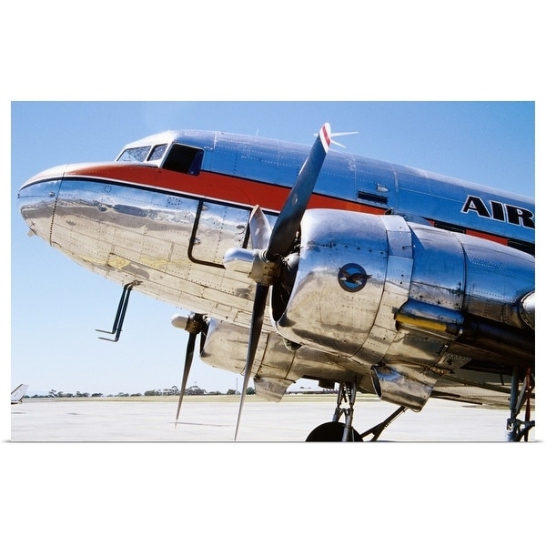"Air Nostalgia DC3 on Essendon Airport tarmac" Poster Print
