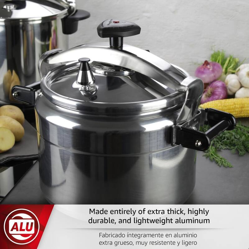 Magefesa CHEF Aluminum Pressure Cooker with Stainless Steel Lid