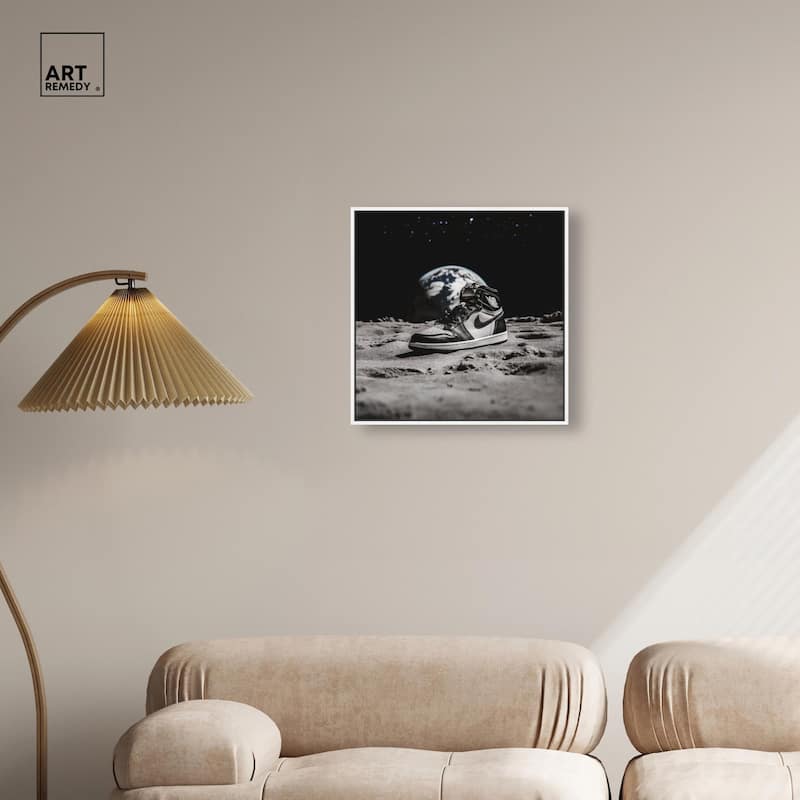 Moon Kicks Canvas by Art Remedy