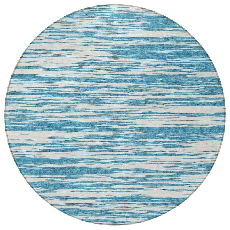 HomeRoots Abstract Modern Rectangle Outdoor Rug